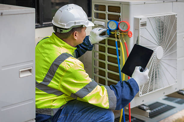 Professional Hvac Maintenance technician working in Albion, MI